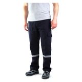 Melzo Home Melzohome 16-12 Gabardin Komando Cepli Iş Pantolonu Reflektörlü - Yazlık-Lacivert - XL