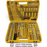 Melzohome 216 Pc 72 Diş Orjinal Torxlu Lokma Takımı - Gümüş