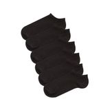 MEM SOCKS 6'lı Dikişsiz Patik Çorap Siyah 35-38