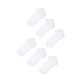 MEM SOCKS 6'lı Unisex Bambu Patik Çorap (beyaz / 36-39)