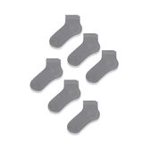 MEM SOCKS 6'lı Unisex Bambu Patik Çorap (gri / 39-42)