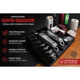Memania Co Profesyonel Kuaför & Berber Malzeme Organizeri – Şık ve Fonksiyonel Düzenleyici - Siyah