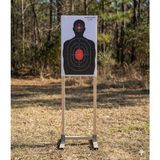Memania Co Taktik Atış Hedef Kağıdı (10 Adet) 50X70 cm Profesyonel Poligon Hedefi 170G A Kalite Mat Kuşe Kağıt - Beyaz