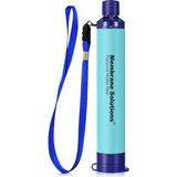 Membrane Solutions Taşınabilir Kamp ve Doğa Bireysel Su Arıtma Filtresi - 5000 Litre Kapasiteli, 0.1 Mikron Hassasiyet, %99.9999 Bakteri Giderimi, Bpa Içermez