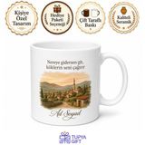 Memleket Söz Hatırası Baskılı Kupa Bardak Özel Tasarım Hediye