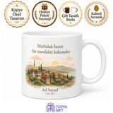 Memleketten Gelen Mutluluk Temalı Kupa Bardak Özel Tasarım Hediye