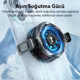 Memo Cx08 İos Android Soğutucu 15W Manyetik + Arka Klips 2'Si 1 Arada Yarı İletken Soğutma Fanı Radyatörü-1852
