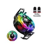 Memo Cx15 Apple Uyumlu iOS Android Soğutucu 15w Manyetik + Arka Klips 2'si 1 Arada Yarı İletken Soğutma Fanı Radyatörü