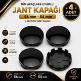 Memo Digital Jant Göbek Kapağı Dış Çap 56 mm - Iç Çap 54 mm 4 Adet