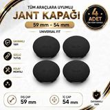 Memo Digital Jant Göbek Kapağı Dış Çap 59 mm - Iç Çap 54 mm 4 Adet