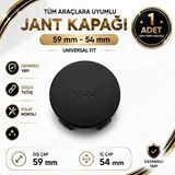 Memo Digital Jant Göbek Kapağı Dış Çap 59 mm - Iç Çap 54 mm