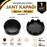 Memo Digital Jant Göbek Kapağı Dış Çap 66 mm - Iç Çap 58 mm 4 Adet