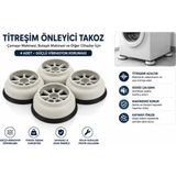 Memo Digital Tüm Marka ve Modellere Uyumlu Çamaşır Makinası Ses Titreşim Önleyici Ayak Takoz - 4 Adet