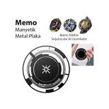 Memo Manyetik Metal Halka - Memo Telefon Soğutucu Uyumlu Cx07-cx08 Ve Manyetik Tüm Modeller