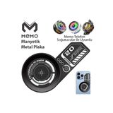 Memo VC01 Manyetik Metal Halka - Telefon Soğutucu Manyetik Tüm modeller SIYAH
