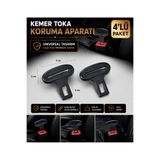 MemoDigital Tüm Araçlara Uyumlu Kemer Toka Koruyucu Klips 4’lü Set