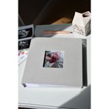 Memories & more Fotoğraf Albümü / Photo Album - 200 adet 10x15cm - Not alanlı, Keten Kapak, Fotoğraf Pencereli
