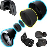 Memory Foams Pro Active V2.0 Patentli Bellek Köpüğü Kulak Uçları w/Silikon Kılıf Galaxy Buds2 Pro, Jabra 85t, Jabra Elite 10. İçinde kalır. Samsung Galaxy Buds Pro için yedek 2. CharJenPro
