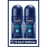 Men Dry Fresh Deodorant Roll-on 50 ml X 2 Adet, 72 Anti-perspirant Saat Koruma
