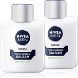 Men Erkek Hassas Cilt Tıraş Sonrası Balsam 100ML, Alkolsüz, Tahriş ve Kızarıklık Karşıtı, X2 Adet - 1 GB - Acı Kahverengi - Option-1