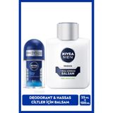 MEN Erkek Hassas Ciltler İçin Tıraş Sonrası Balsam 100ml ve Mini Roll-on Deodorant Fresh Active25ml