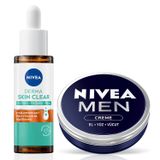 Men Erkek Nemlendirici Creme 30ml Ve Derma Skin Clear Karşıtı Serum 30ml, Cilt Bakım Seti