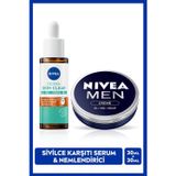 MEN Erkek Nemlendirici Creme 30ml ve Derma Skin Clear Sivilce Karşıtı Serum 30ml, Cilt Bakım Seti