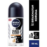 Men Erkek Rol-on Deodorant Black&white Invisible Güçlü Etki 50ml, 48 Saat Anti-perspirant Koruma