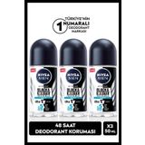 MEN Erkek Roll-on Deodorant Black&White Fresh 50ml, 48 Saat Koruma, X3 Adet