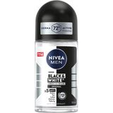 Men Erkek Roll On Deodorant Black&White Invisible 50 Ml,72 Saat Anti-Perspirant Terleme Ter Kokusuna Karşı Koruma,Giysilerde Karşıtı,Erkeksi Koku