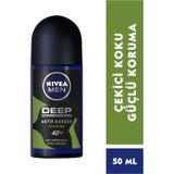 Men Erkek Roll-on Deodorant Deep Dimension Amazonia 50ml, 48 Saat Anti-perspirant Ter Koruması