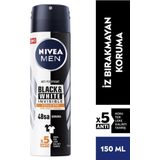Men Erkek Sprey Deodorant Black&white Invisible Güçlü Etki 150ml, 48 Saat Anti-perspirant Koruma