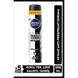 Men Erkek Sprey Deodorant Black&white Invisible Original 200ml, 48 Saat Anti-perspirant Koruma