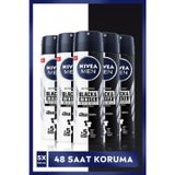 Men Erkek Sprey Deodorant Black&white Invisible Original 48 Saat Anti-perspirant Koruma 150ml