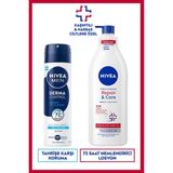 MEN Erkek Sprey Deodorant Derma Control Defend 150ml ve Repair&Care Nemlendirici Vücut Losyonu
