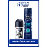 MEN Erkek Sprey Deodorant Dry Fresh 150ml ve Mini Roll-on Black&White Original 25ml, Ter Karşıtı