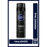 Men Erkek Tıraş Köpüğü Deep Dimension 200Ml, Kusursuz Tıraş,Aktif Karbon,Kaygan Tıraş,Tahriş Karşıtı