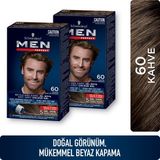 Men Perfect 60 - Kahve Krem Saç Boyası Hızlı Etki ile Doğal Görünüm Sağlar 99 ml