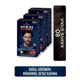 Men Perfect Saç Boyası 80 - Kahve Siyah X 3 Adet