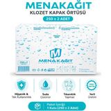 Mena Kağıt Klozet Kapak Örtüsü Hijyenik Tek Kullanımlık Wc Koruyucu 250 Adet