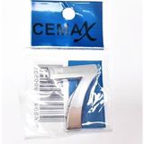 Mena Rise 4 cm Plastik Krom Kaplama Kapı Numarası - 7