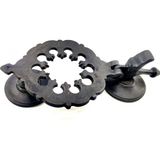Mena Rise Antika Tarz Dekoratif Pirinç Osmanlı Kapı Tokmağı, Taktak - 265X75MM, Oksit ( Lisinya )
