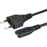 Mena Rise Avrupa Ab 2- Yuvalı Yazıcı Güç Kablosu Kablosu, Polarize Olmayan (IEC-320-C7 - Cee 7/16) Avrupa Seyahati Için Tv, Yazıcı, Şarj Cihazları, Ps4 Oyun Konsolu ve Daha Fazlası ile Çalışır