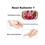 Mena Rise Busstier Silikon Ayak Bakım Çorabı, Nemlendirici Jel Destekli, Çatlak Önleyici, Ölü Deri Atıcı, Ayak Bakımı Için Ideal, Yumuşak ve Rahat Tasarım, Tekrar Kullanılabilir, Unisex