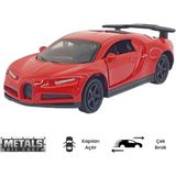 Mena Rise Çek Bırak Metal Küçük Arabalar 8 cm - 6411A - Kırmızı (Lisinya)