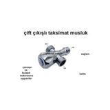 Mena Rise Çift Su Girişli Çamaşır Ve Bulaşık Makine Musluğu 1178227