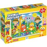 Mena Rise Games Sevimli Dostlar Lisanslı 200 Parça 33X48CM Çocuk Puzzle Yapboz