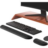 Mena Rise Gaming Klavye ve Mouse Bilek Destek Seti,, Kaymaz Tabanlı, Nefes Alan Kumaş, Ağrı Önleyici (Klavye ve Fare Bilek Desteği) - 1 cm - Pembe