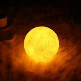 Mena Rise Gün Işığı 3D Ay Gece Lambası Dekoratif Küre LED Başucu Lambası