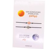 Mena Rise Güneş ve Ay - Arkadaş Şans Bilekliği